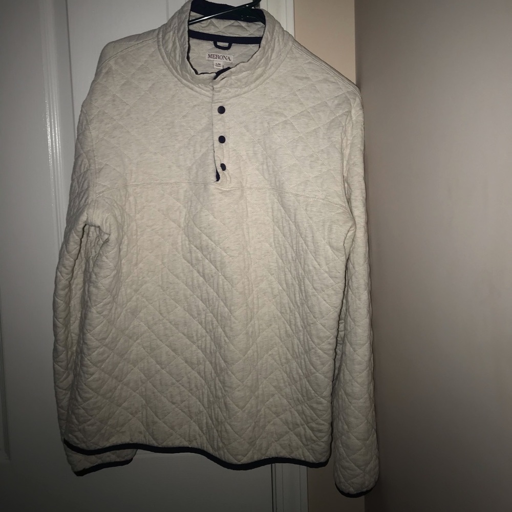 Merona button up- pullover